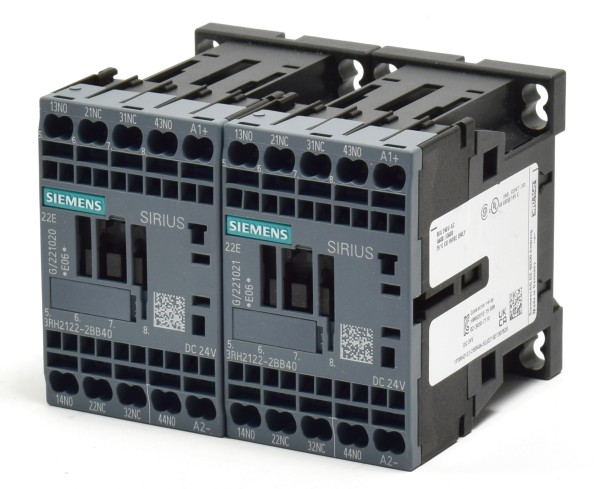 2 x Siemens Sirius Schütz, 3RH2122-2BB40, 3RH2 122-2BB40