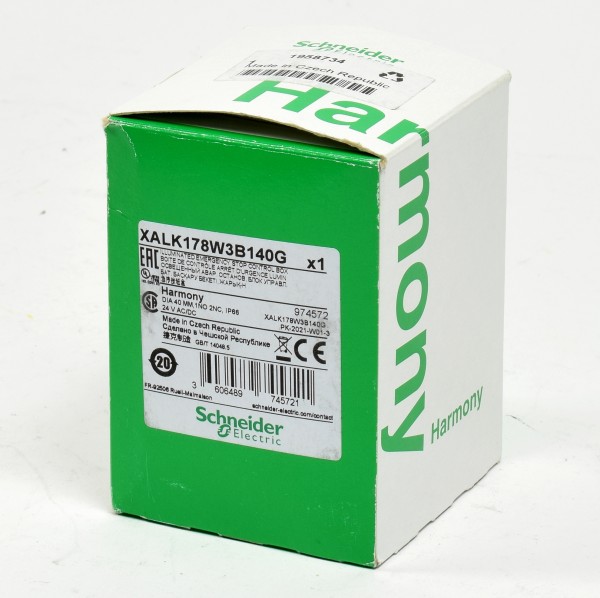 Schneider Electric Aufbaugehäuse Not-Aus-Schalter, XALK178W3B140G