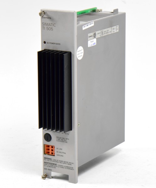 Siemens Simatic TI505 Power Supply, 505-6660