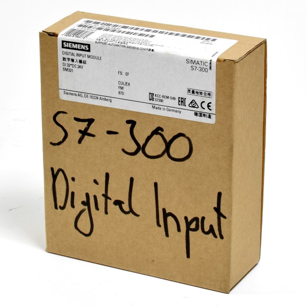 Siemens Simatic S7 Digital IN,6ES7 321-1BL00-0AA0,6ES7321-1BL00-0AA0,FS:07