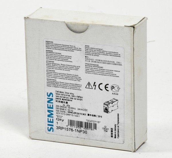 Siemens Sirius Zeitrelais, 3RP1576-1NP30, 3RP1 576-1NP30