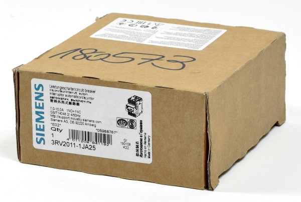 Siemens Sirius Leistungsschalter, 3RV2011-1JA15, 3RV2 011-1JA15