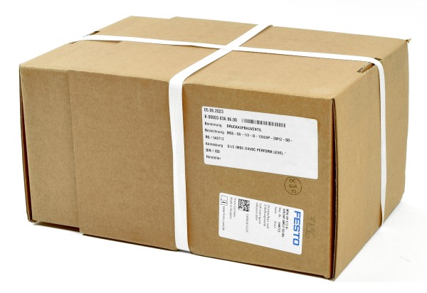 Festo Druckaufbau und Entlüftungsventil, MS6-SV-1/2-D-10V24P-2M12-SO-RG, 548713