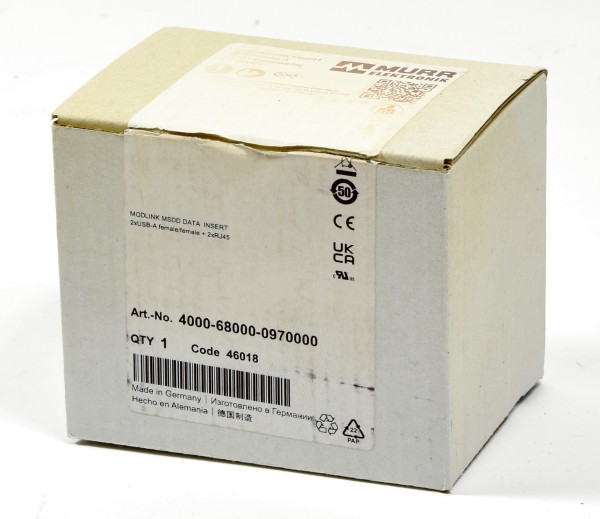 Murr Elektronik Datensteckverbindereinsatz, 4000-68000-0970000, 46018
