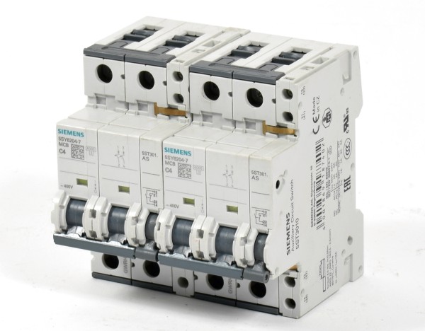 2 x Siemens Leistungsschutzsschalter,5SY6204-7,5SY6 204-7