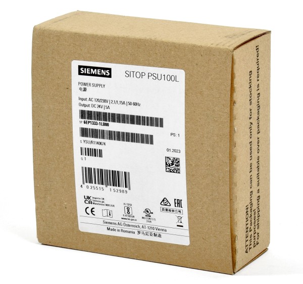 Siemens Simatic S7 PSU100L, 6EP1 333-1LB00, 6EP1333-1LB00