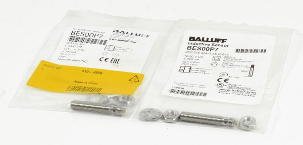 2x Balluff Induktiver Näherungsschalter BES00P7,BES 516-324-G-E5-C-S49,179838