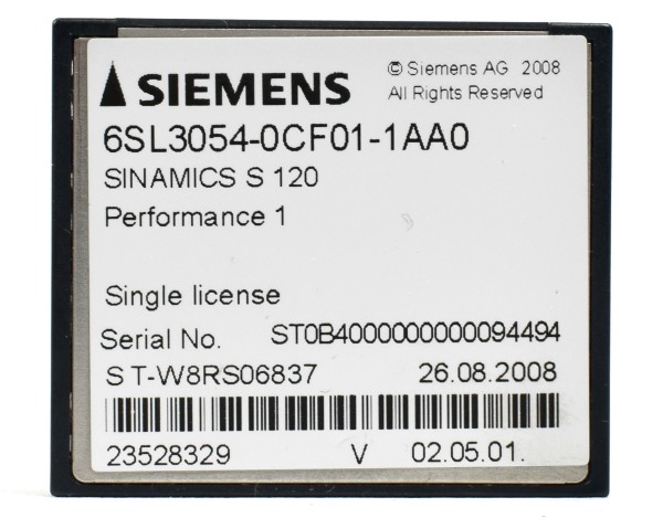 Siemens Sinamics S120 CompactFlash Card,6SL3054-0CF01-1AA0,6SL 3054-0CF01-1AA0