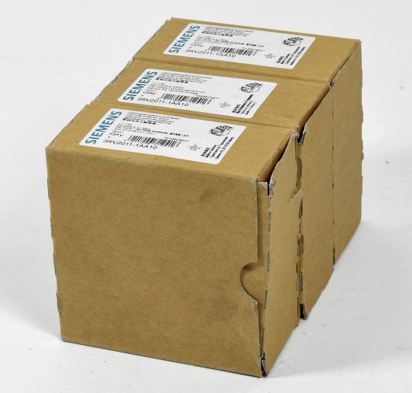 Siemens Leistungsschalter, 3RV2011-1AA10, (3 Stk./pcs.)