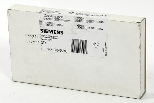 Siemens Terminal-Module 15mm,3RK1903-0AA00,3RK1 903-0AA00