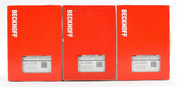 3x Beckhoff 8 fach Digitale Ausgangskarte EL2008