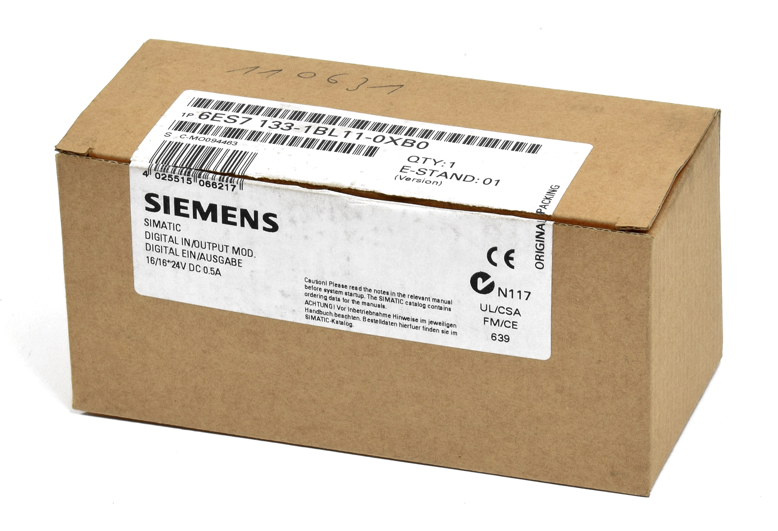 Siemens Simatic S7 ET 200L-SC,6ES7 133-1BL11-0XB0,6ES7133-1BL11-0XB0  200er Reihe Siemens Simatic S7 Siemens Manufacturers Päbra Gmbh