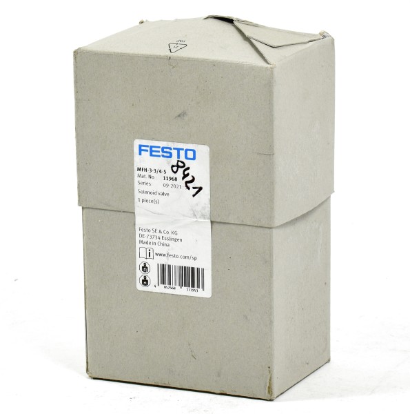Festo Magnetventil, MFH-3-3/4-S, 11968