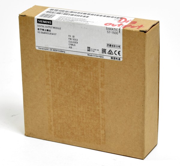 Siemens Simatic S7-1500 Digital OUT, 6ES7 522-1BL00-0AB0, 6ES7522-1BL00-0AB0, FS:02