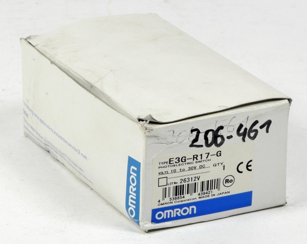Omron Photoelectric Switch, E3G-R17-G