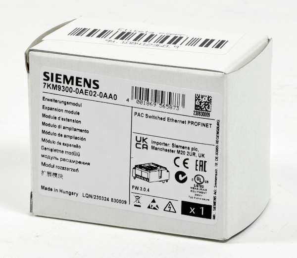 Siemens Sentron PAC Erweiterung, 7KM9300-0AE02-0AA0, 7KM9 300-0AE02-0AA0