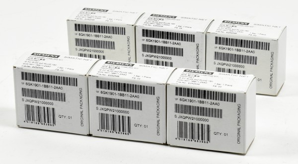 6x Siemens Industrial Ethernet Plug, 6GK1901-1BB11-2AA0, 6GK1 901-1BB11-2AA0