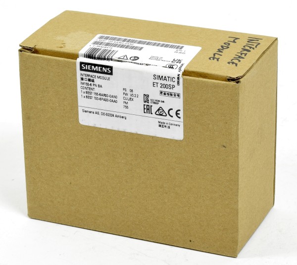 Siemens Simatic S7 ET200SP IM155-6PN BA,6ES7 155-6AR00-0AN0,6ES7155-6AR00-0AN0
