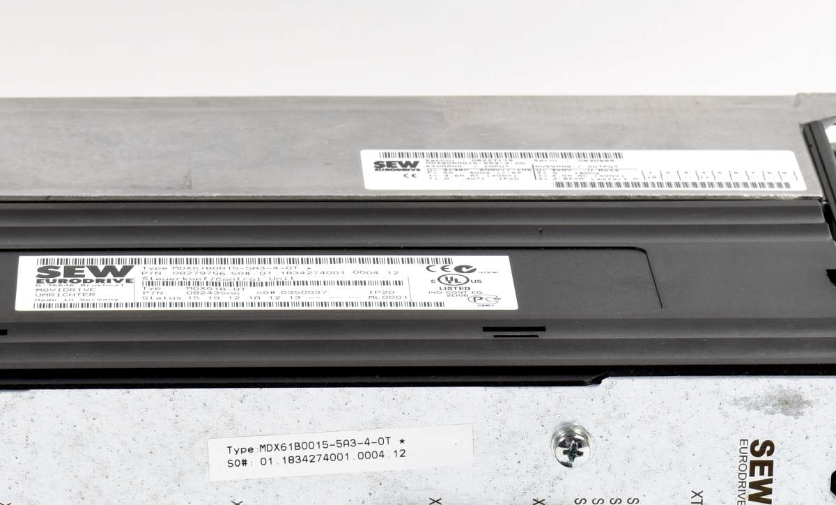 SEW Eurodrive Movidrive Umrichter MDX61B0015 5A3 4 0T inkl. MDX60A0015 5A3 4 00 SEW Eurodrive Movidrive Umrichter MDX61B0015 5A3 4 0T inkl. MDX60A0015 5A3 4 00