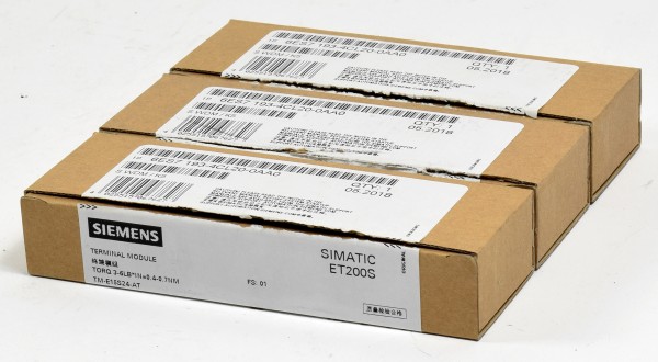 3x Siemens Simatic S7 Terminal Module,6ES7 193-4CL20-0AA0, 6ES7193-4CL20-0AA0