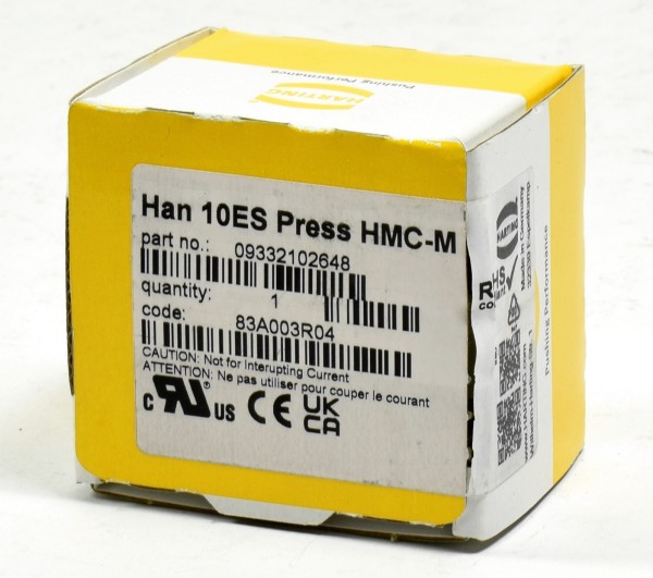 Harting Einsatz mit Käfigzugfeder, Han 10ES Press HMC-M, 09332102648
