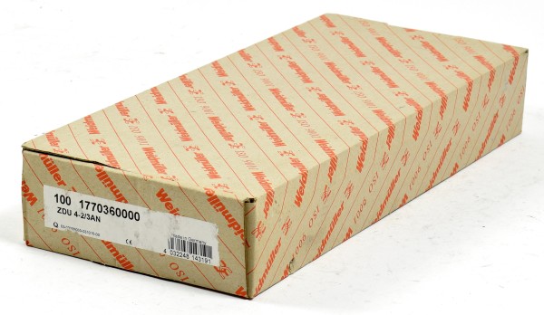 Weidmüller Reihenklemme, ZDU 4-2/3AN, 1770360000, (QTY:100)