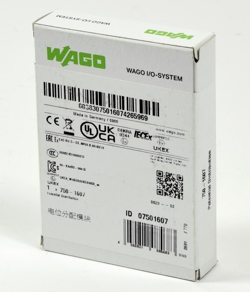 Wago I/O System Potential Distribution, 750-1607