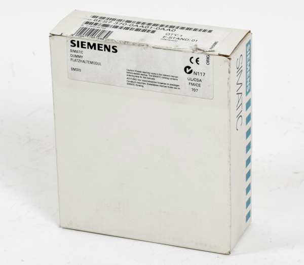 Siemens Simatic S7 Platzhaltemodul,6ES7 370-0AA01-0AA0,6ES7370-0AA01-0AA0