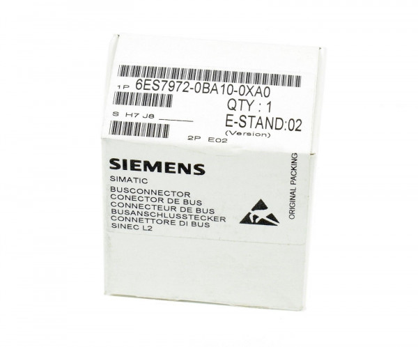 Siemens Simatic S7 Profibusstecker,6ES7 972-0BA10-0XA0,6ES7972-0BA10-0XA0