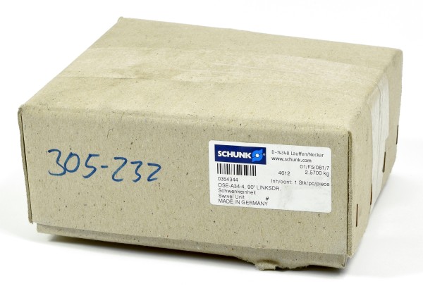 Schunk Schwenkeinheit 90 °,Drehrichtung: links, OSE-A34-4, 354344
