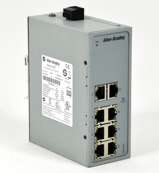 Allen-Bradley Stratix 2000, Unmanaged Ethernet Switch, 1783-US8T