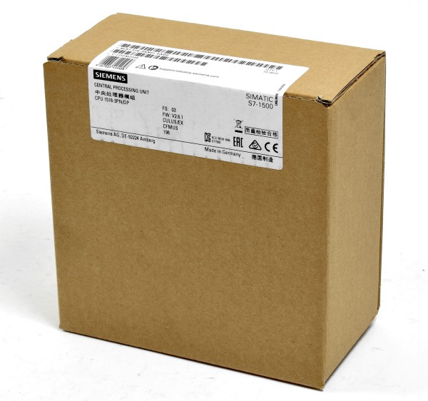 Siemens Simatic CPU1516-3PN/DP, 6ES7 516-3AN01-0AB0, 6ES7516-3AN01-0AB0