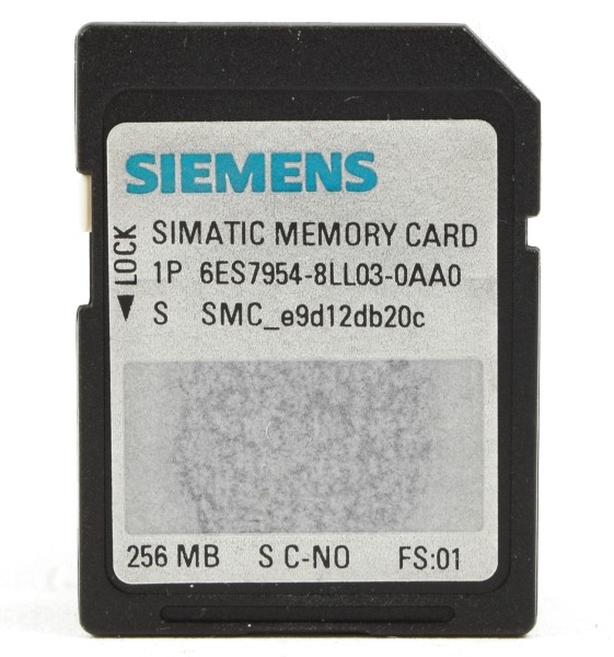 Siemens Simatic S7 Memory Card,6ES7954-8LL03-0AA0,6ES7 954-8LL03-0AA0