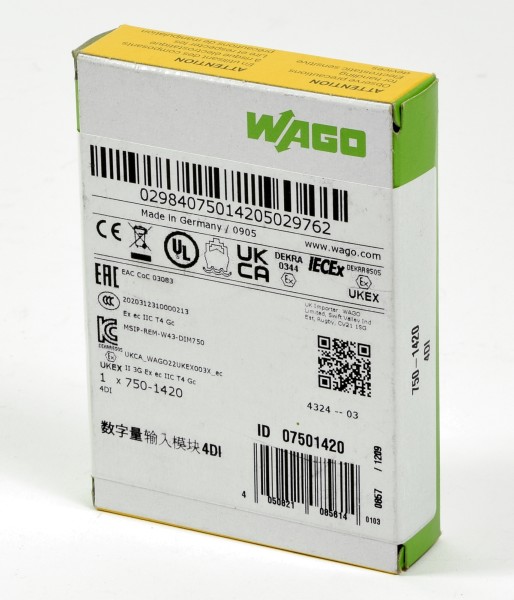 Wago I/O System 4DI, 750-1420