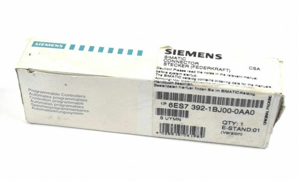 6ES7 392-1BJ00-0AA0 Siemens Simatic S7-300 Frontstecker Typ 