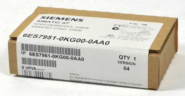 Siemens Simatic S7 Memory Card,6ES7 951-0KG00-0AA0,6ES7951-0KG00-0AA0